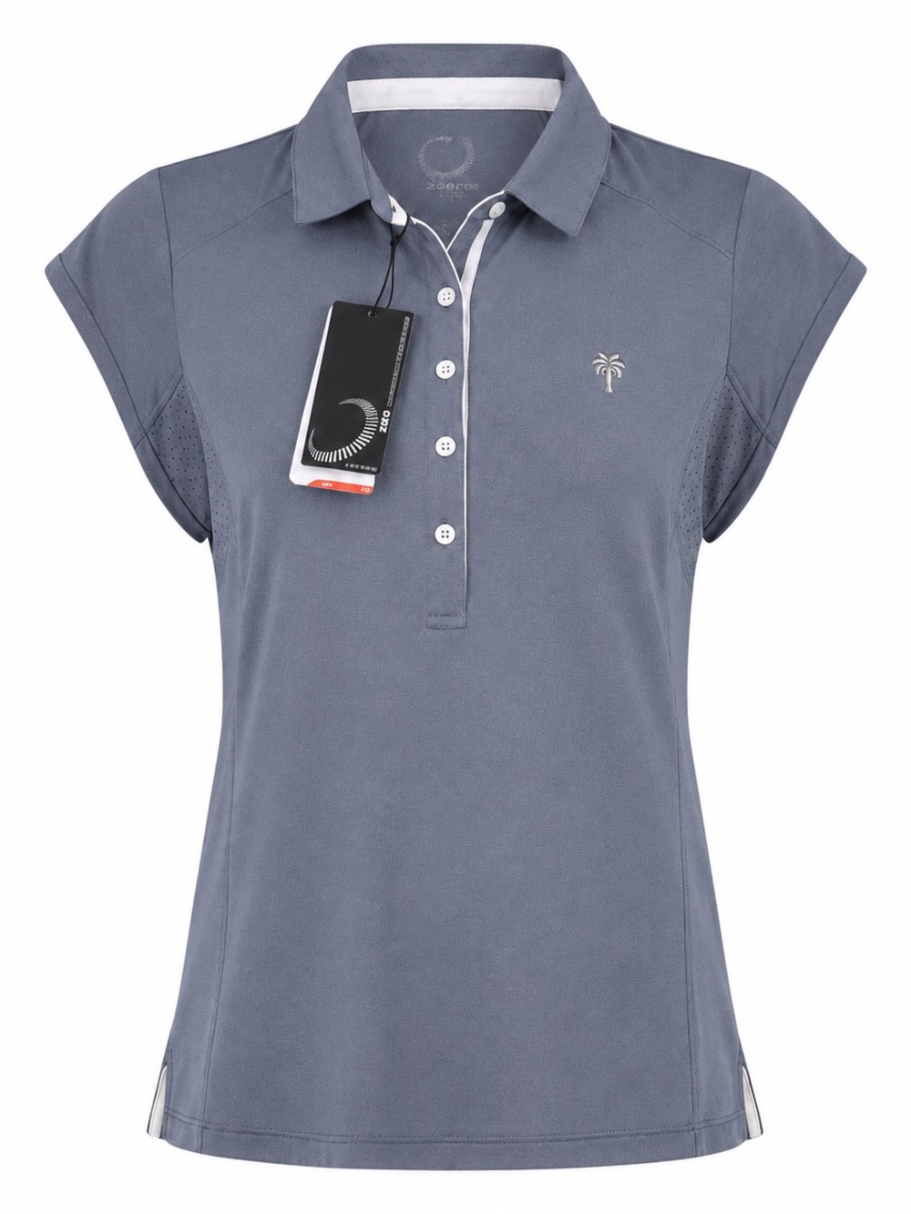 NWT Zero Restriction Women’s Gray Holly Sleeveless Golf Shirt Top Pickleball NEW - Picture 3 of 16